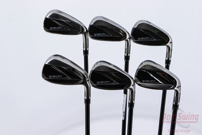 TaylorMade Stealth Iron Set 6-PW AW Mitsubishi MMT 55 Graphite Senior Right Handed 37.75in