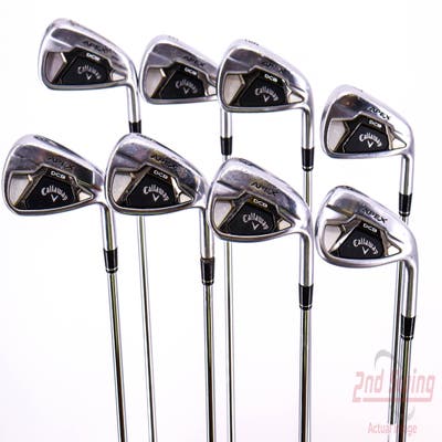 Callaway Apex DCB 21 Iron Set 4-PW AW Project X Rifle 6.0 Steel Stiff Right Handed 39.25in