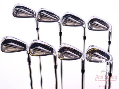 Mint Wilson Staff Dynapwr Forged Iron Set 4-PW GW Dynamic Gold Mid 115 Steel Regular Right Handed 38.25in
