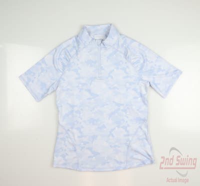 New Womens G-Fore Polo Large L Blue MSRP $141