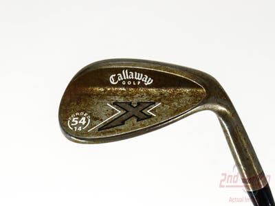 Callaway X Forged Vintage Wedge Sand SW 54° 14 Deg Bounce True Temper Dynamic Gold S400 Steel Stiff Right Handed 35.5in