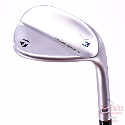 TaylorMade Milled Grind 3 Raw Chrome Wedge Pitching Wedge PW 46° 9 Deg Bounce Dynamic Gold Tour Issue S200 Steel Stiff Right Handed 35.75in