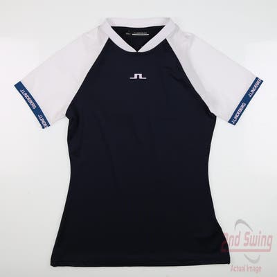 New Womens J. Lindeberg T-Shirt Medium M Navy Blue MSRP $113