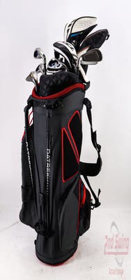 Complete Set of Men's Ping Callaway Nike Cleveland Odyssey Golf Clubs + Datrek Stand Bag - Right Hand Stiff Flex Graphite Shafts
