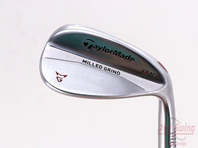 TaylorMade Milled Grind Satin Chrome Wedge Sand SW 56° 12 Deg Bounce SB True Temper Dynamic Gold Steel Wedge Flex Right Handed 35.25in