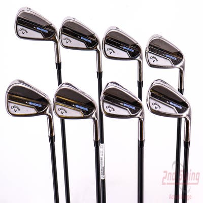 Callaway Paradym Ai Smoke Iron Set 6-PW AW GW SW Project X Cypher 2.0 50 Graphite Senior Right Handed 37.75in