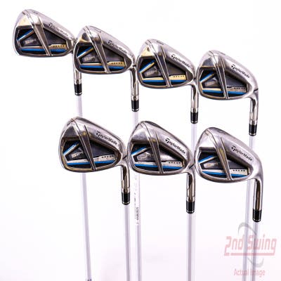 TaylorMade SIM MAX OS Iron Set 6-PW AW SW Aldila NV Ladies 45 Graphite Ladies Right Handed 37.25in