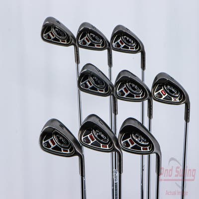 Ping G15 Iron Set 4-PW GW SW Ping AWT Steel Stiff Right Handed Blue Dot 38.5in