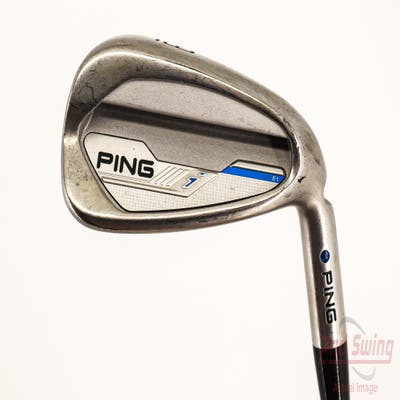 Ping 2015 i Single Iron 9 Iron Ping CFS Distance Steel Stiff Right Handed Blue Dot 36.25in