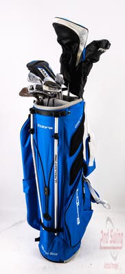 Complete Set of Men's Nike TaylorMade Ping Cleveland Golf Clubs + Cobra Stand Bag - Right Hand Regular Flex Steel Shafts