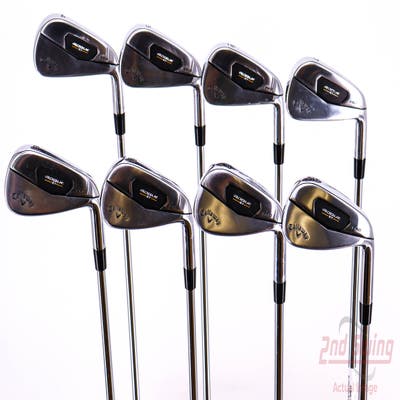 Callaway Rogue ST Pro Iron Set 4-PW AW Project X RIFLE 105 Flighted Steel Stiff Right Handed 38.5in