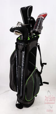 Complete Set of Men's Callaway TaylorMade Tour Edge Ping Golf Clubs + Datrek Stand Bag - Right Hand Regular Flex Steel Shafts