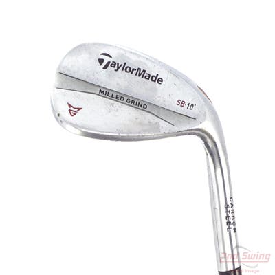 TaylorMade Milled Grind Satin Chrome Wedge Lob LW 60° 10 Deg Bounce SB True Temper Dynamic Gold Steel Wedge Flex Right Handed 35.25in