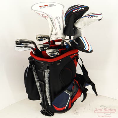 Complete Set of Men's TaylorMade Cleveland Titleist Odyssey Golf Clubs + NEW Datrek Stand Bag w/Headcovers