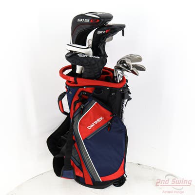 Complete Set of Men's Titleist Ping TaylorMade Odyssey Golf Clubs + NEW Datrek Stand Bag w/Headcovers