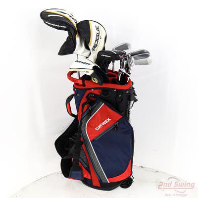 Complete Set of Men's Callaway TaylorMade Ping Mizuno Cleveland Golf Clubs + NEW Datrek Stand Bag w/Headcovers