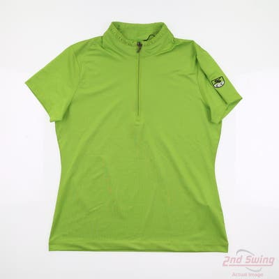 New W/ Logo Womens EP NY Polo Small S Green Gecko MSRP $85