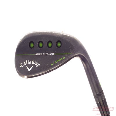 Callaway MD3 Milled Black S-Grind Wedge Lob LW 58° 9 Deg Bounce S Grind Stock Graphite Shaft Graphite Wedge Flex Right Handed 35.0in