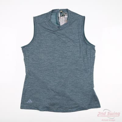 New Womens Adidas Sleeveless Small S Blue MSRP $0