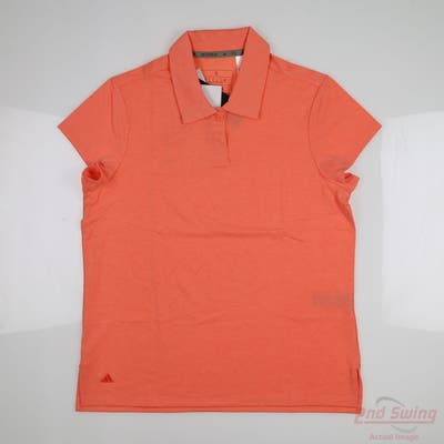 New Womens Adidas Polo Small S Coral MSRP $50