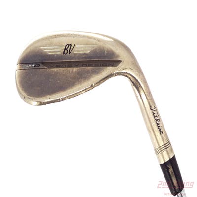 Titleist Vokey SM8 Brushed Steel Wedge Lob LW 60° 10 Deg Bounce S Grind Titleist Vokey BV Steel Wedge Flex Right Handed 35.25in