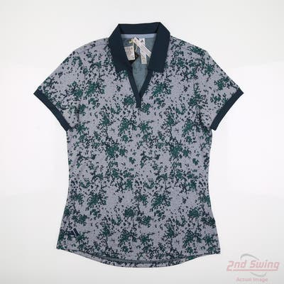 New Womens Adidas Polo Small S Gray MSRP $50