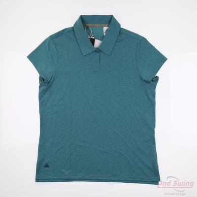 New Womens Adidas Polo Small S Blue MSRP $50