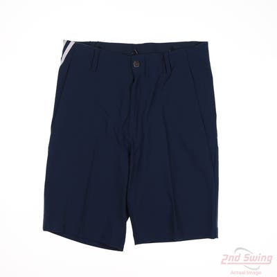 New Mens Adidas Shorts 32 Navy Blue MSRP $60