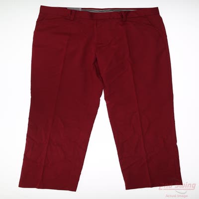New Mens Ashworth Pants 32 x32 Red MSRP $60