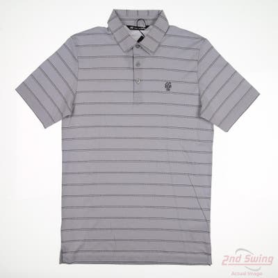 New W/ Logo Mens Travis Mathew Polo Small S Gray MSRP $100