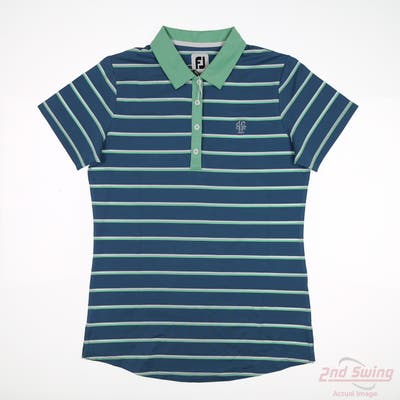 New W/ Logo Womens Footjoy Polo Medium M Multi MSRP $85