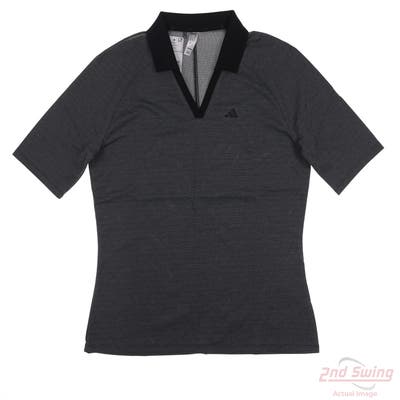 New Womens Adidas Polo Small S Gray MSRP $50