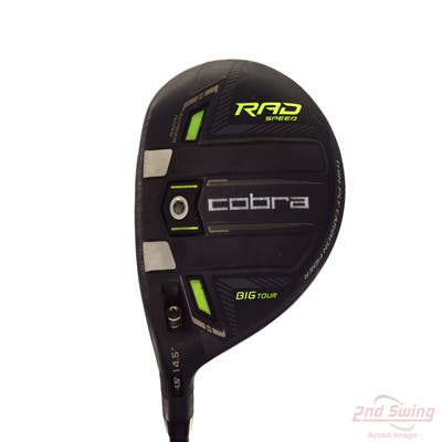 Cobra RAD Speed Big Tour Fairway Wood 3 Wood 3W 14.5° Project X HZRDUS Smoke Black RDX 80 Graphite X-Stiff Left Handed 43.0in