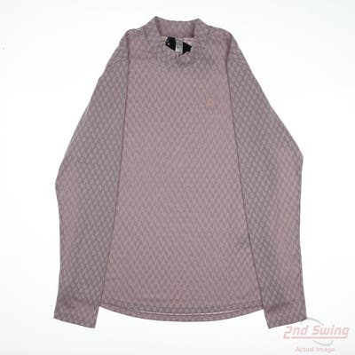 New W/ Logo Womens Adidas Long Sleeve Medium M Purple MSRP $30