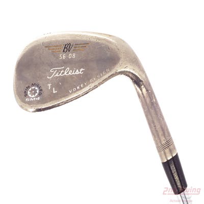 Titleist Vokey Spin Milled SM4 Black Wedge Sand SW 56° 8 Deg Bounce Stock Steel Shaft Steel Wedge Flex Right Handed 35.75in