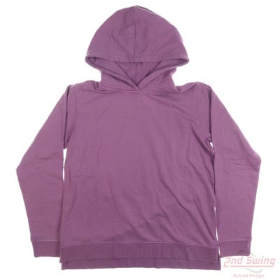 New Peter Millar Womens Golf Hoodie Hoodie X-Small XS Magenta Haze Solid MSRP $140