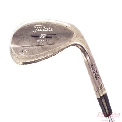 Titleist Vokey SM7 Brushed Steel Wedge Lob LW 60° 4 Deg Bounce L Grind Stock Steel Shaft Steel Wedge Flex Right Handed 35.25in