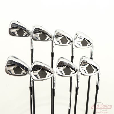 Ping G430 Iron Set 5-PW AW GW ALTA CB Black Graphite Senior Right Handed Green Dot +1 1/4"