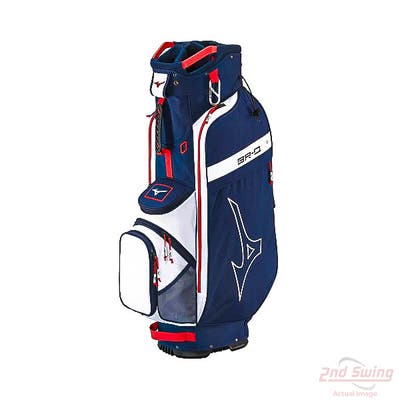 Mint 9.5 Mizuno 2025 BR-D3C Navy/Red Cart Bag