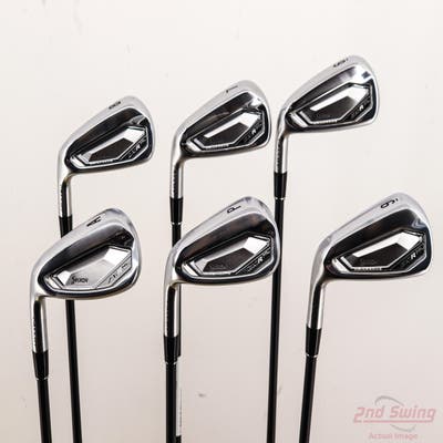 Mint Srixon ZXiR HL Iron Set 6-PW AW FST KBS MAX Graphite 55 Graphite Regular Left Handed +1/4"