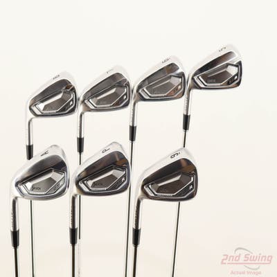 Mint Srixon ZXiR Iron Set 5-PW AW Stock Steel Shaft Steel Stiff Left Handed +1/4"