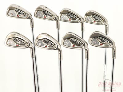 Ping i15 Iron Set 4-PW AW Ping AWT Steel X-Stiff Right Handed Maroon Dot +3 1/2"