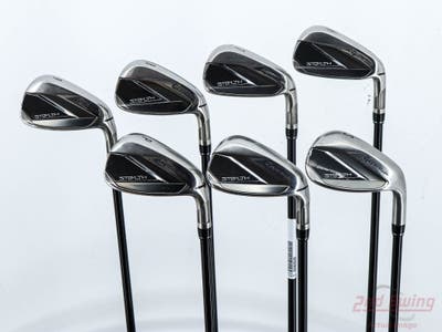 TaylorMade Stealth Iron Set 6-PW AW SW Fujikura Air Speeder 50 Graphite Stiff Right Handed -1/4"