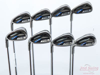 Ping G30 Iron Set 4-PW SW Ping CFS Distance Steel Stiff Left Handed Black Dot +1/4"