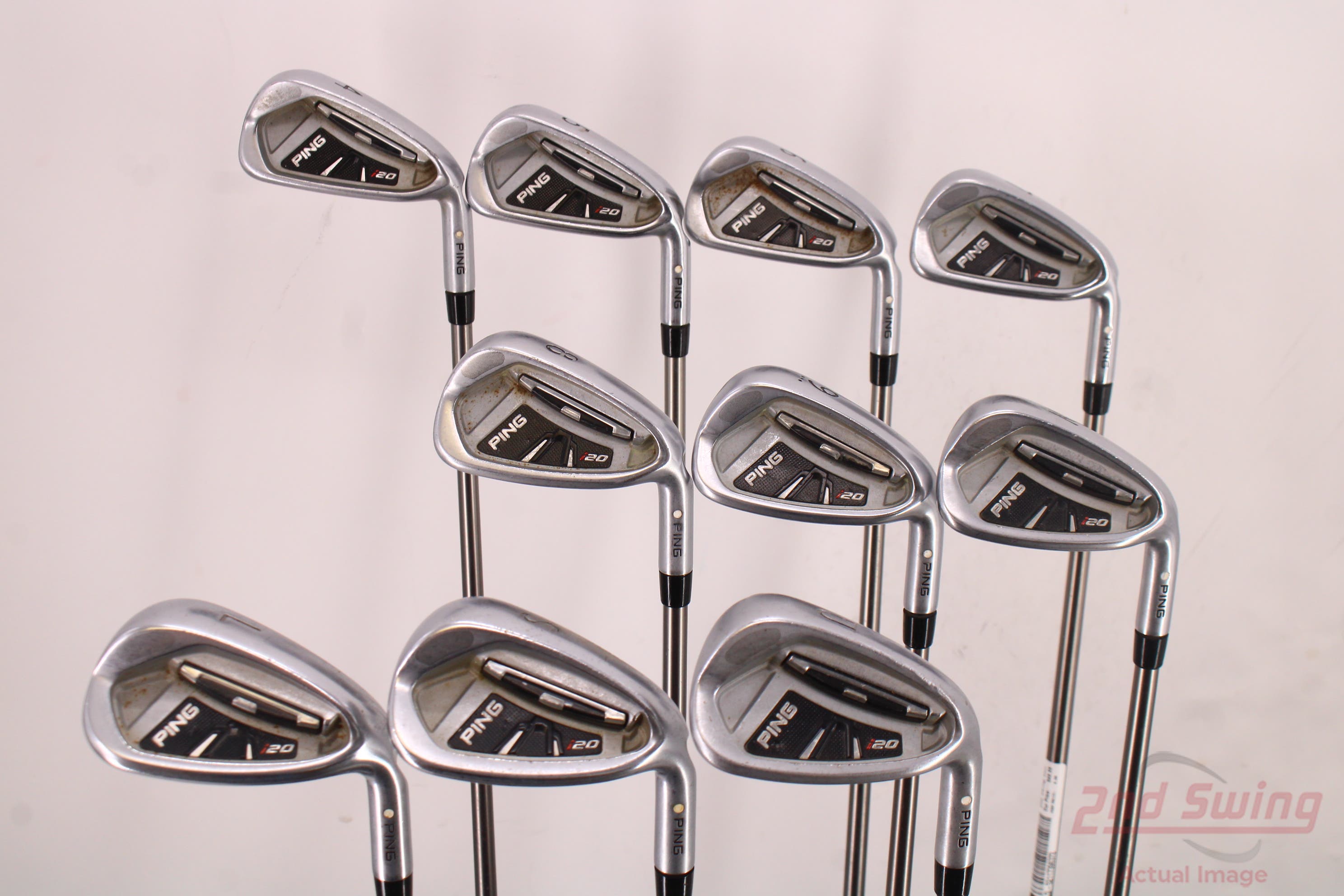 White Dot Ping I20 Iron Set 4PW GW SW LW Ping TFC 169I Graphite Stiff