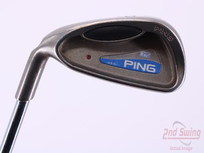 Ping G2 Single Iron 6 Iron Stock Steel Shaft Steel Regular Left Handed Red dot 38.25in