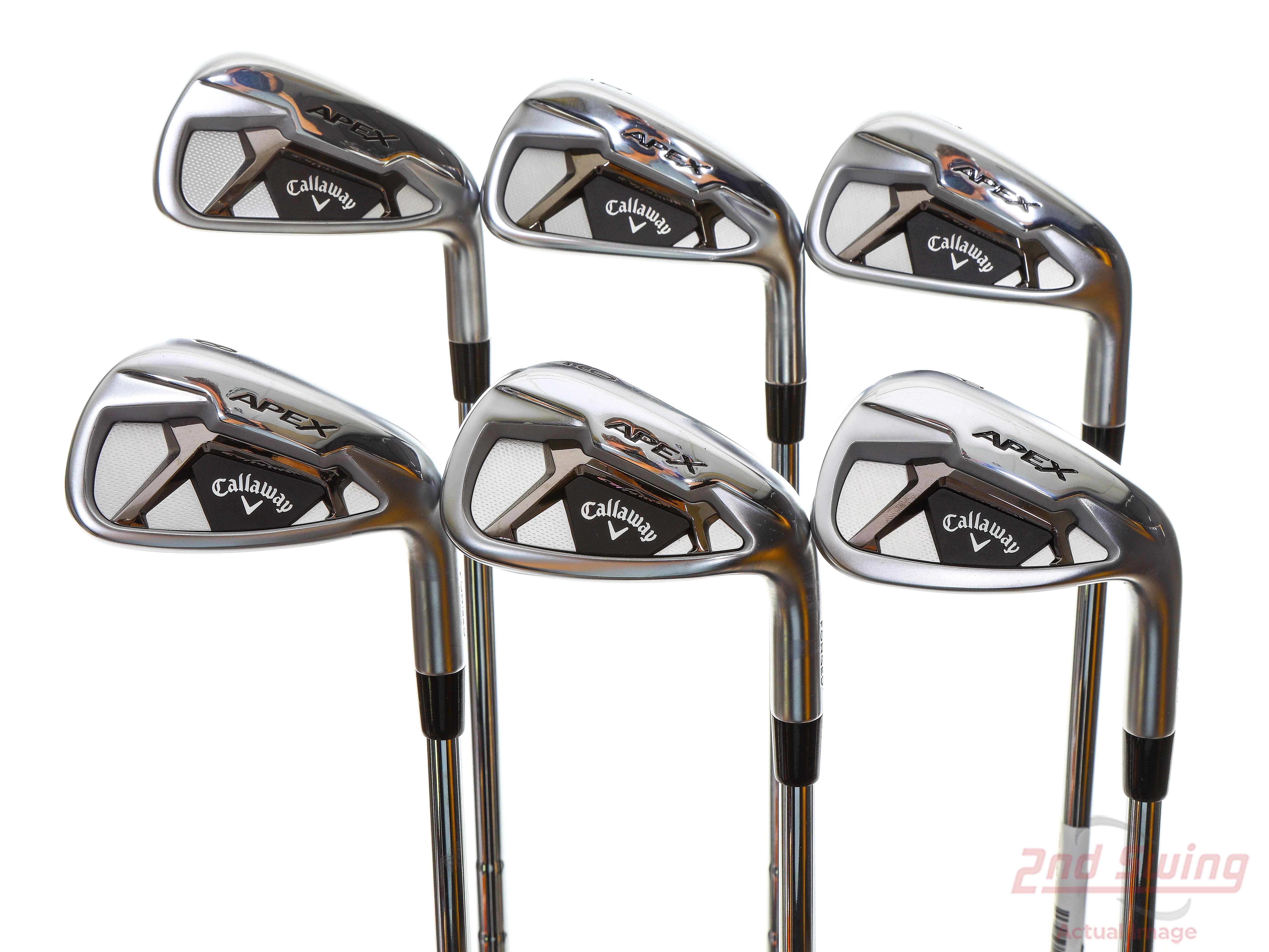 Mint Callaway Apex 21 Iron Set 5PW FST KBS TourV Steel Regular Right