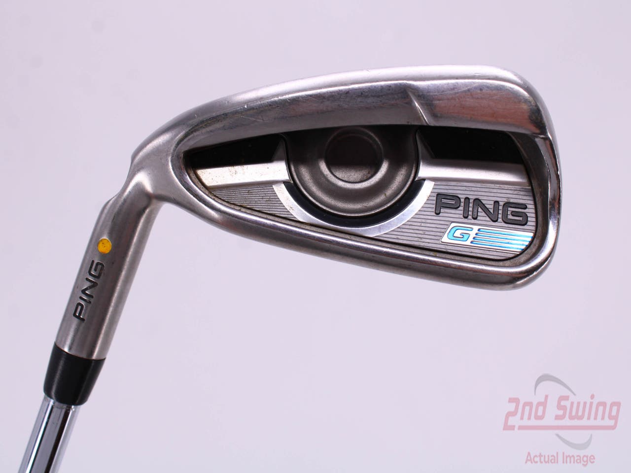 Ping 2016 G Single Iron 5 Iron Stock Steel Shaft Steel Regular Left Handed Yellow Dot 38.25in