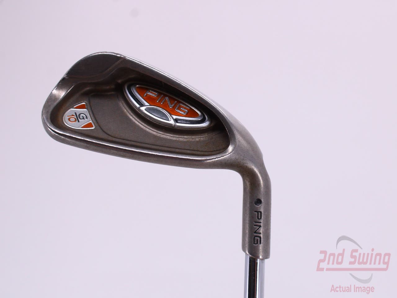 Ping G10 Single Iron 9 Iron Ping AWT Steel Stiff Right Handed Black Dot 36.5in