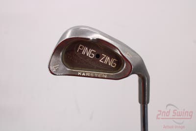 Ping Zing Single Iron 4 Iron Ping KT-M Steel Stiff Right Handed Black Dot 38.5in